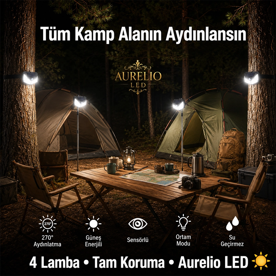 Güneş Enerjili Sensörlü Duvar Lambası