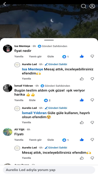 Müşteri WhatsApp Yorumu