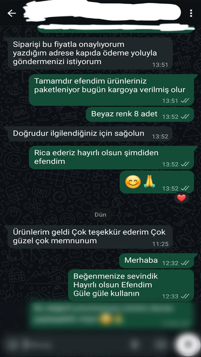 Müşteri WhatsApp Yorumu
