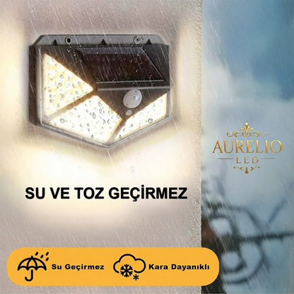Güneş Enerjili Sensörlü Duvar Lambası