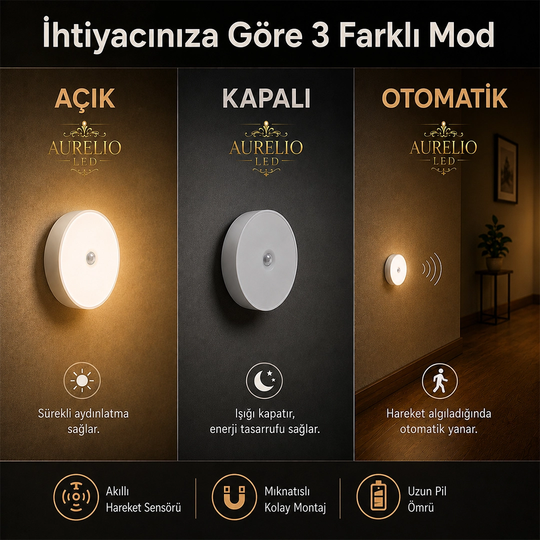Sensörlü LED Işık